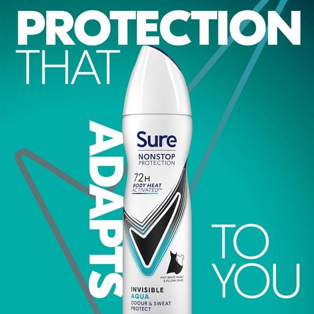Sure Women Invisible Aqua 72h Nonstop Protection Antiperspirant Deodorant 150ml - gallery image 2