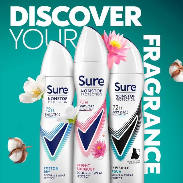 Sure Women 250ml Bright Bouquet 72h Nonstop Protection Antiperspirant Deodorant - gallery image 5