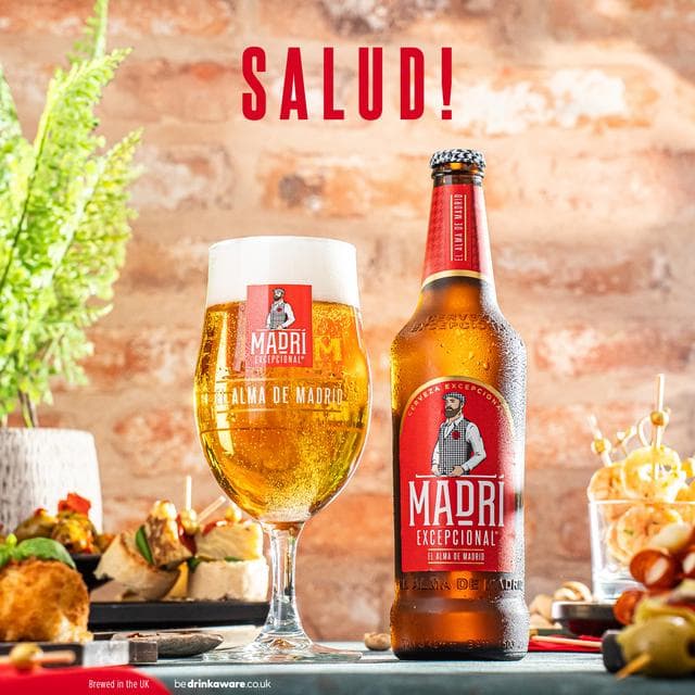 Madri Excepcional Premium Lager Beer Bottle 660ml - gallery image 6