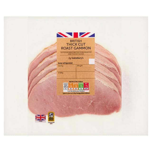 Sainsbury's British Thick Cut Roast Gammon 150g - gallery image 1