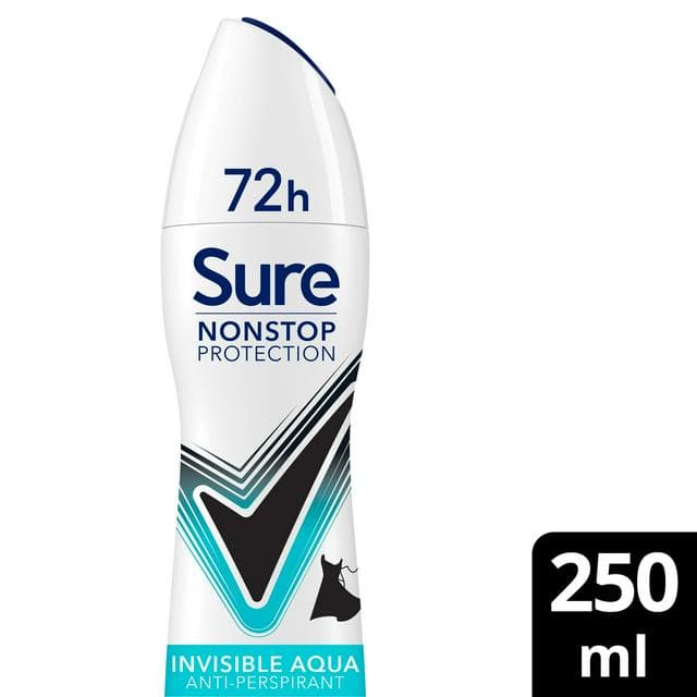 Sure Women 250ml Invisible Aqua 72h Nonstop Protection Antiperspirant Deodorant - gallery image 1