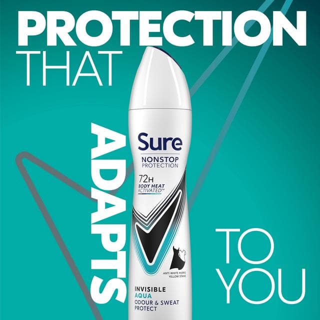 Sure Women 250ml Invisible Aqua 72h Nonstop Protection Antiperspirant Deodorant - gallery image 2