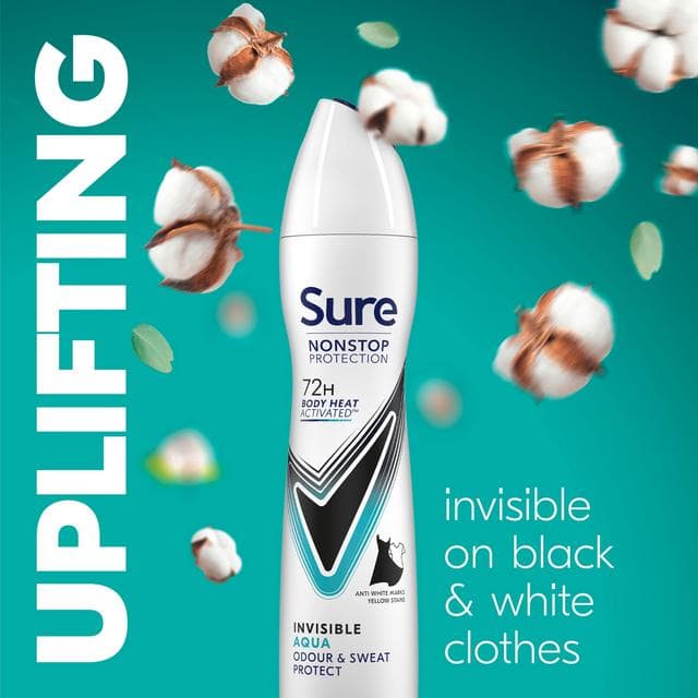 Sure Women 250ml Invisible Aqua 72h Nonstop Protection Antiperspirant Deodorant - gallery image 3
