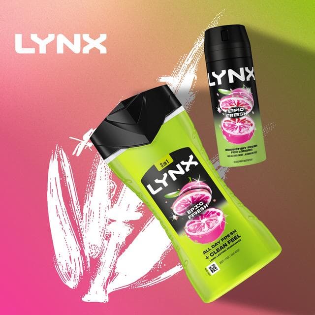 Lynx Epic Fresh Shower Gel Body Wash for Men 225ml - gallery image 5