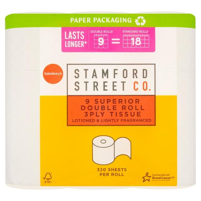 Stamford Street Co. Superior Toilet Tissue Double Rolls 9 Equals 18 Rolls - gallery image 1