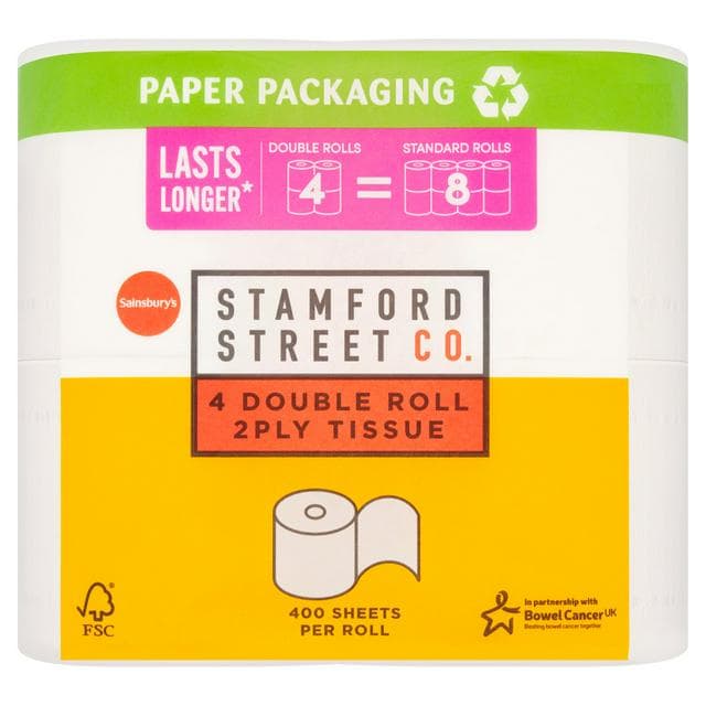 Stamford Street Co. Toilet Tissue Double Rolls 4 Equals 8 Rolls - gallery image 1