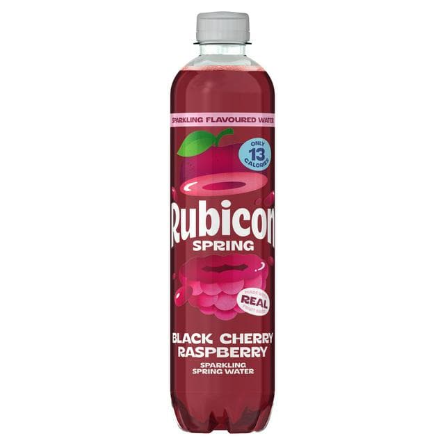 Rubicon Spring Black Cherry Raspberry Flavoured Sparkling Spring Water 500ml - gallery image 1