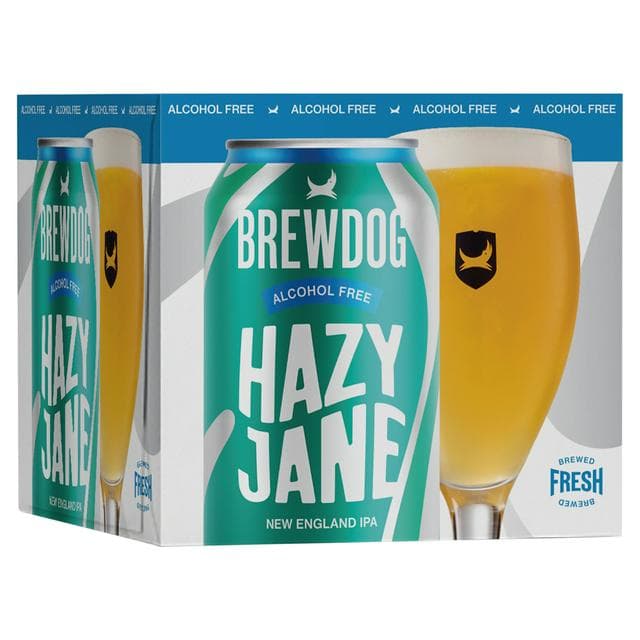 BrewDog 0.5% Low Alcohol Hazy Jane New England IPA 4 x 330ml - gallery image 1