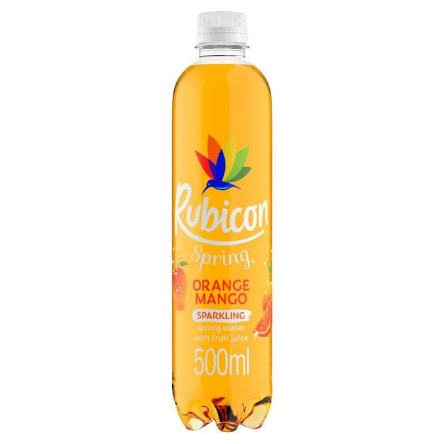Rubicon Spring Orange Mango Flavoured Sparkling Spring Water 500ml - gallery image 1
