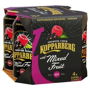 Kopparberg Mixed Fruit Can 4x330ml