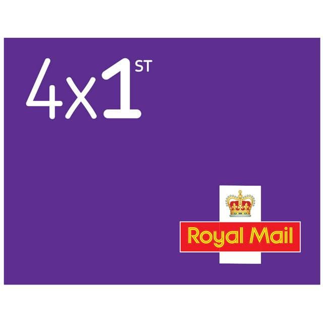 Royal Mail First Class Stamps x4 - gallery image 1