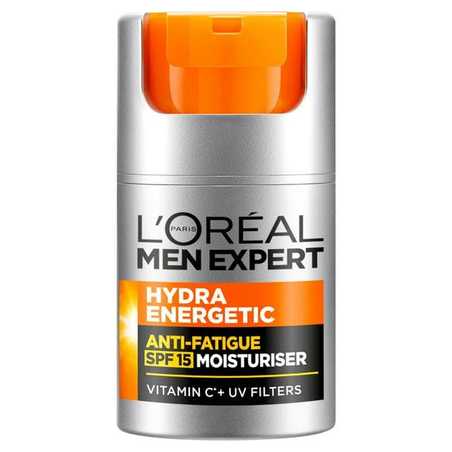 L'Oreal Men Expert Anti Fatigue Hydra Energetic Mens Moisturiser with SPF 15 & Vitamin C 50ml - gallery image 1