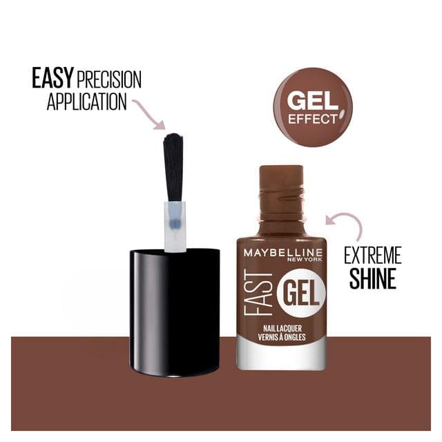 Maybelline Fast Gel Lacquer Smoky Rose 14 Long Lasting Nail Polish 7ml - gallery image 3