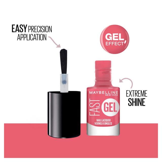 Maybelline Fast Gel Lacquer Orange Shot 6 Long Lasting Nail Polish 7ml - gallery image 3