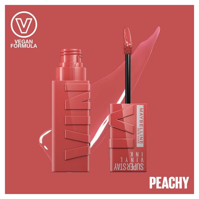 Maybelline Vinyl Ink Long Lasting Liquid Lipstick Shine Finish 15 Peachy - gallery image 2
