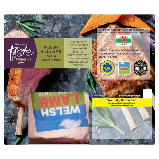 Sainsbury's Welsh Hill Rack of Lamb, Taste The Difference 450g - gallery image 1