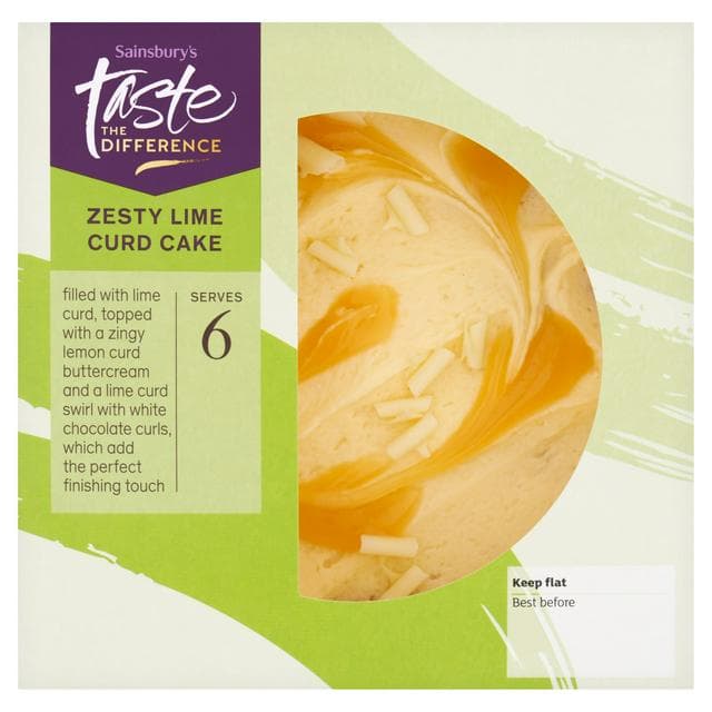 Sainsbury's Zesty Lime Curd Cake, Summer Edition, Taste the Difference 400g - gallery image 1