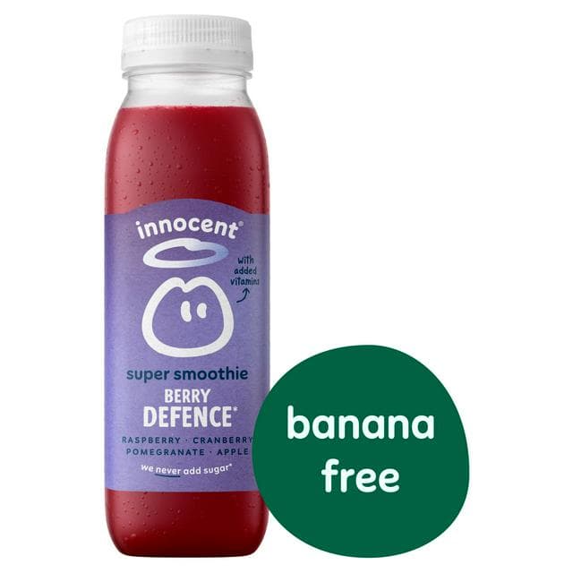Innocent Berry Defence Super Smoothie, Raspberry Cranberry & Apple with Vitamins 300ml - gallery image 1