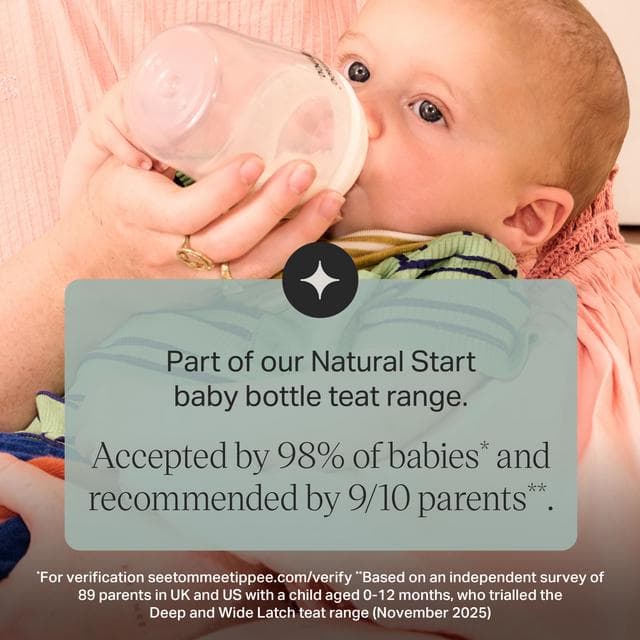 Tommee Tippee Closer to Nature Fast Flow Teats 6m+ x2 - gallery image 4