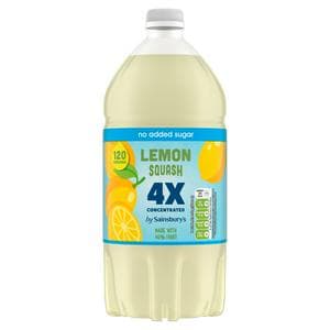 Sainsbury's Quadruple Strength Lemon Squash 1.5L