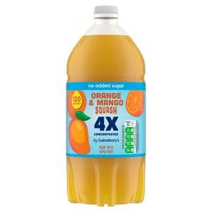 Sainsbury's Quadruple Strength Orange & Mango Squash 1.5L
