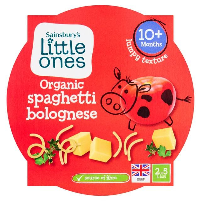 Sainsbury's Little Ones Organic Spaghetti Bolognese 10+ Months 190g - gallery image 1