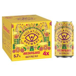 Vocation Brewery Hop, Skip & Juice Hazy Pale Ale 4 x 330ml