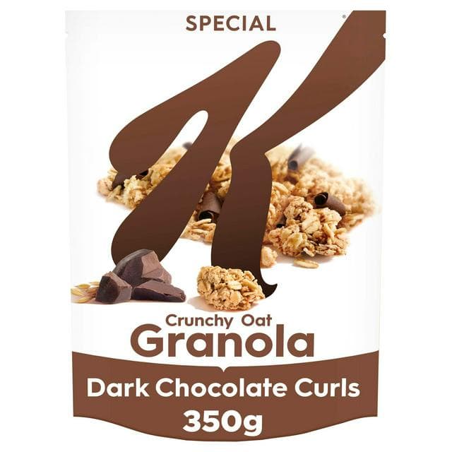 Kellogg's Special K Crunchy Oat Granola Dark Chocolate Curls 350g - gallery image 1