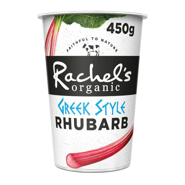 Rachel's Organic Greek Style Yogurt Rhubarb 450g - gallery image 1