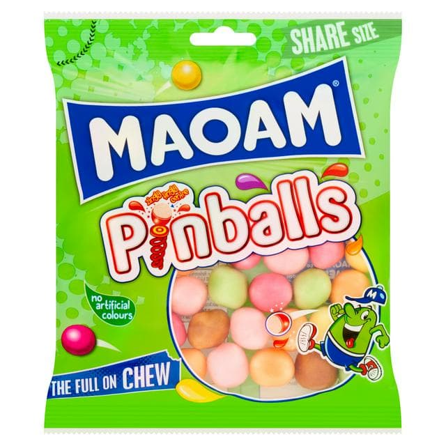 Maoam Pinballs Chewy Sweets Bag 140g - gallery image 1