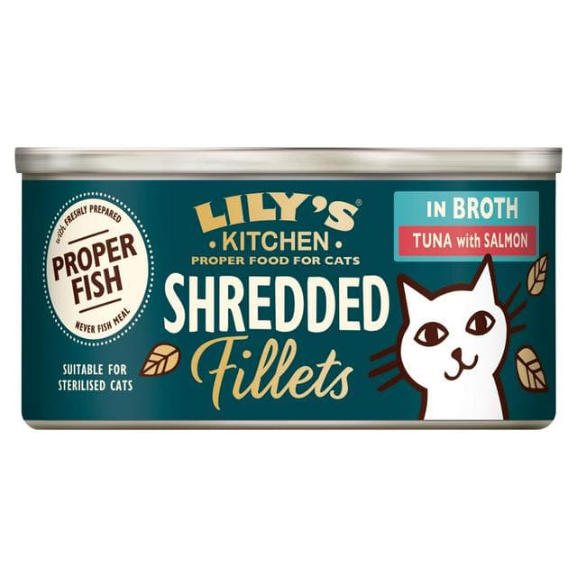 Lily's Kitchen Tuna & Salmon Shredded Fillets Wet Cat Food 70g - gallery image 1