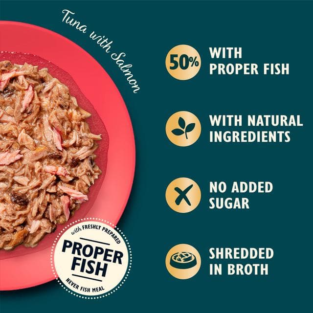 Lily's Kitchen Tuna & Salmon Shredded Fillets Wet Cat Food 70g - gallery image 2