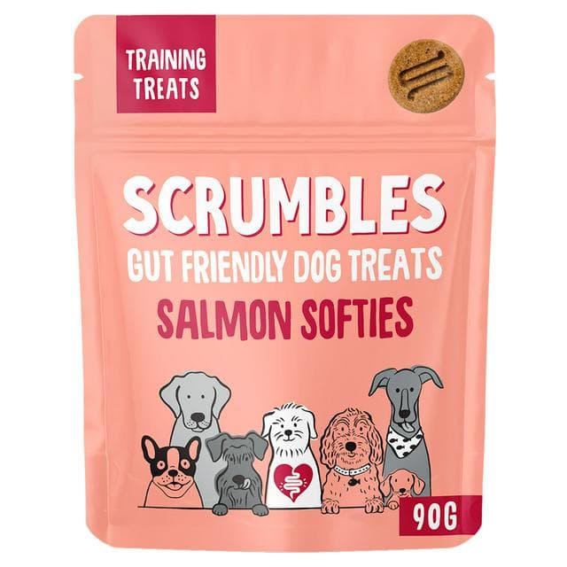 Scrumbles Salmon Natural Dog Treats 90g - gallery image 1