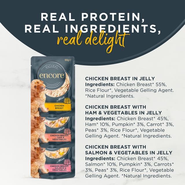 Encore Chicken Selection in Jelly Dog Food 5x100g - gallery image 2