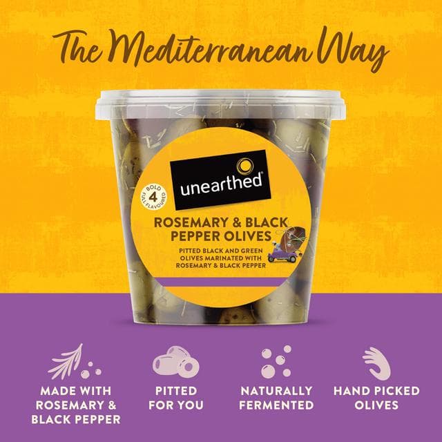 Unearthed Rosemary & Black Pepper Olives 342g - gallery image 2