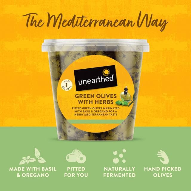 Unearthed Green Olives with Herbs 342g - gallery image 2
