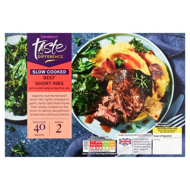 Sainsbury's Slow Cooked Expertly Butchered British Beef Short Rib on the Bone, Taste the Difference 540g - gallery image 1