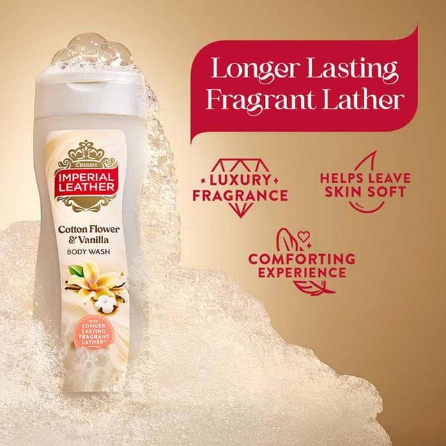 Imperial Leather 480ml Cotton Flower & Vanilla Orchid Body Wash - gallery image 2