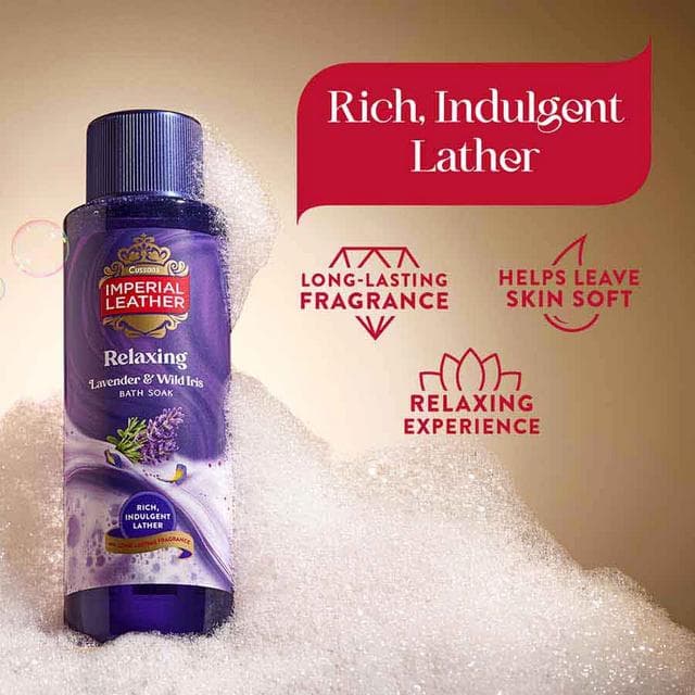 Imperial Leather Relaxing Bath Soak Lavender & Wild Iris 500ml - gallery image 2