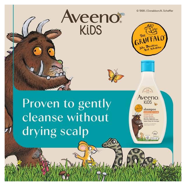 Aveeno Kids Shampoo with Soothing Oat & Shea Butter Developed For Your Little Superhero 250ml - gallery image 3