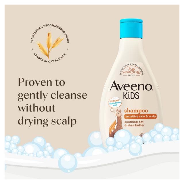 Aveeno Kids Shampoo with Soothing Oat & Shea Butter Developed For Your Little Superhero 250ml - gallery image 4