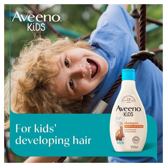 Aveeno Kids Shampoo with Soothing Oat & Shea Butter Developed For Your Little Superhero 250ml - gallery image 5