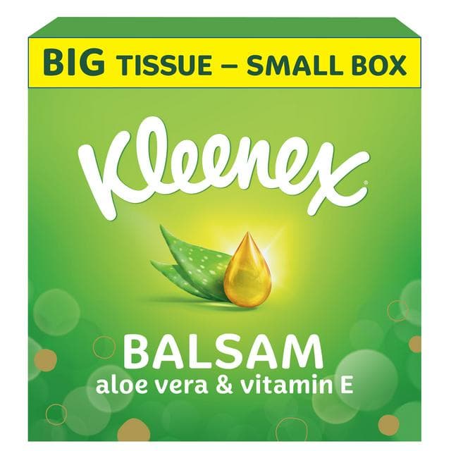 Kleenex Balsam Extra Large Tissues Single Compact Box 40 Sheets - gallery image 1