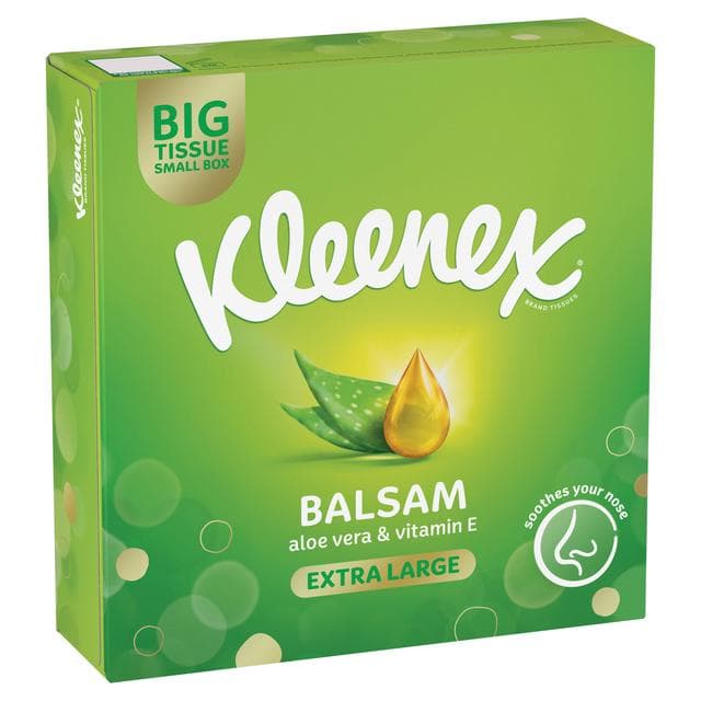 Kleenex Balsam Extra Large Tissues Single Compact Box 40 Sheets - gallery image 2