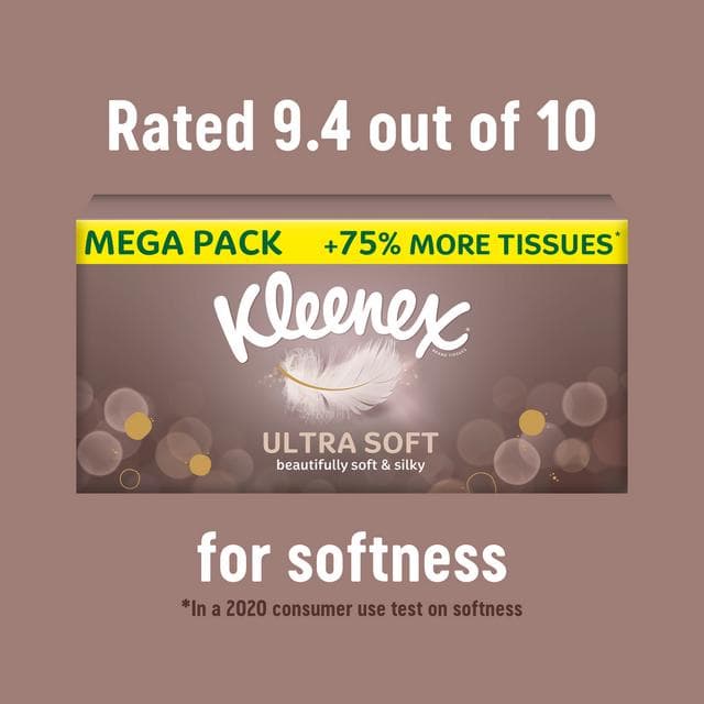 Kleenex Ultra Soft Extra Large Tissues Single Compact Box 40 Sheets - gallery image 4
