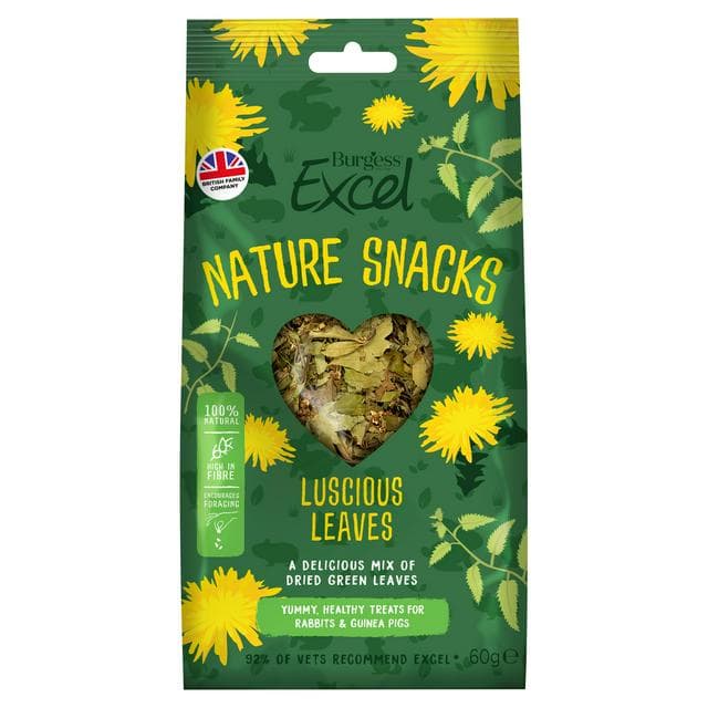 Burgess Excel 60g Luscious Leaves Small Animal Treats - gallery image 1