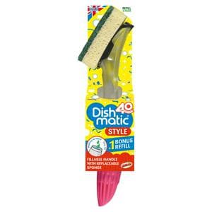 Dishmatic Style Fillable Washing Up Handle & Bonus Refill
