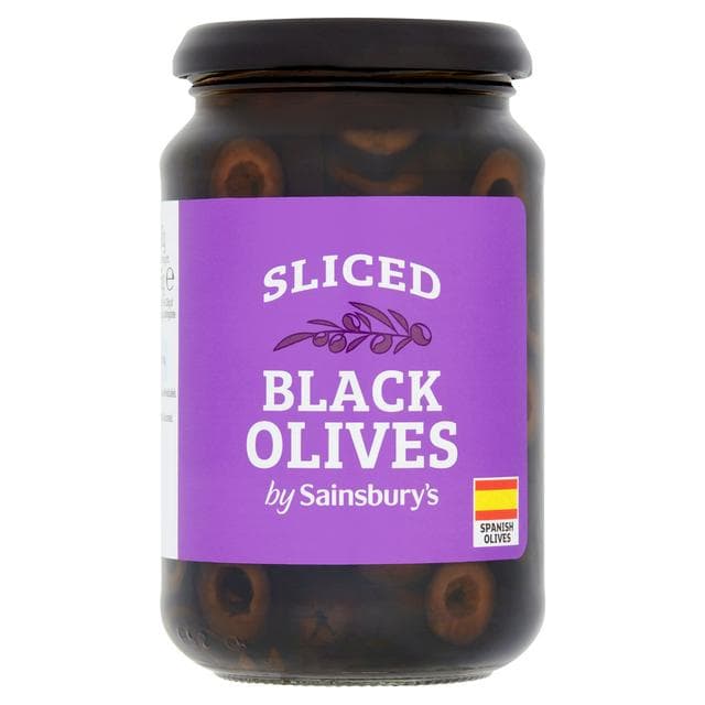 Sainsbury's Sliced Black Olives 340g (165*) - gallery image 1