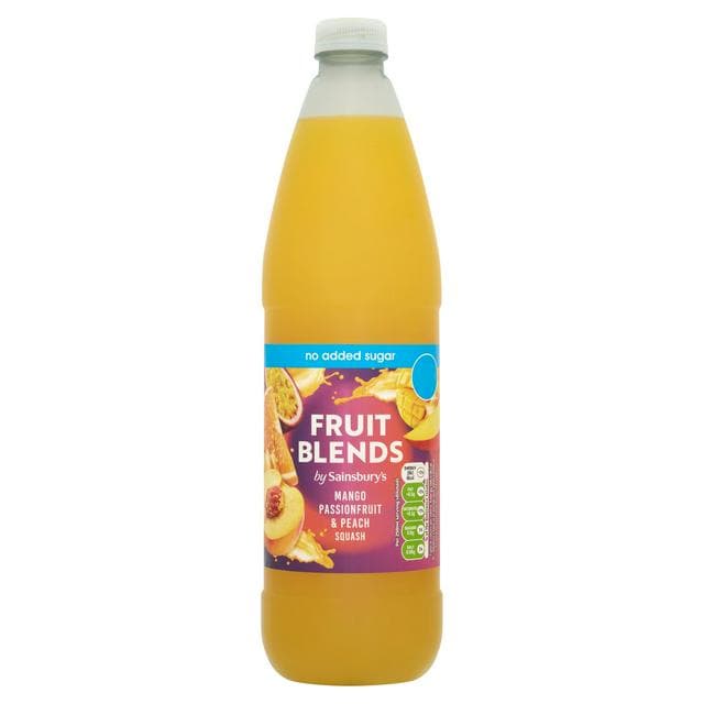 Sainsbury's Fruit Blends Mango Passionfruit & Peach Squash 1L - gallery image 1
