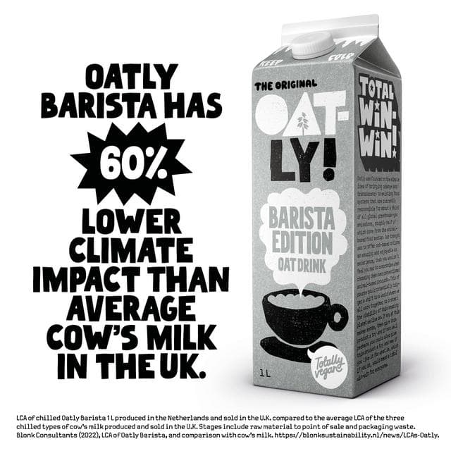 Oatly Oat Drink Barista Edition Chilled 1L - gallery image 4